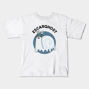 Escarghost Funny French Ghost Snail Pun Kids T-Shirt